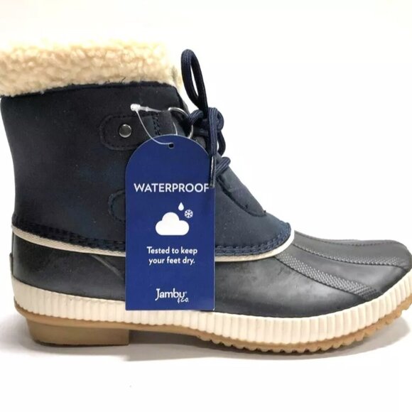 Jambu Women’s Cleveland Navy Blue Ankle Boots Size 8M EUR39 - Picture 2 of 6